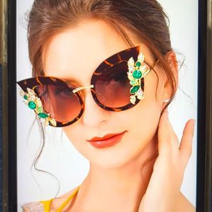 Jeweled sunglasses. Large butterfly shaped oversized glasses!